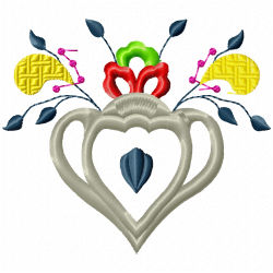 Flowers And Tree Embroidery Design 7